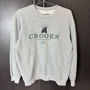 [crooks & castles] Grey Crown Sweatshirt
